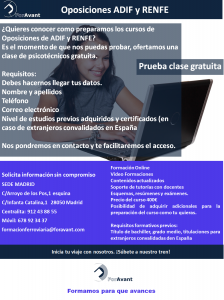 Clase psicotécnicos gratutita